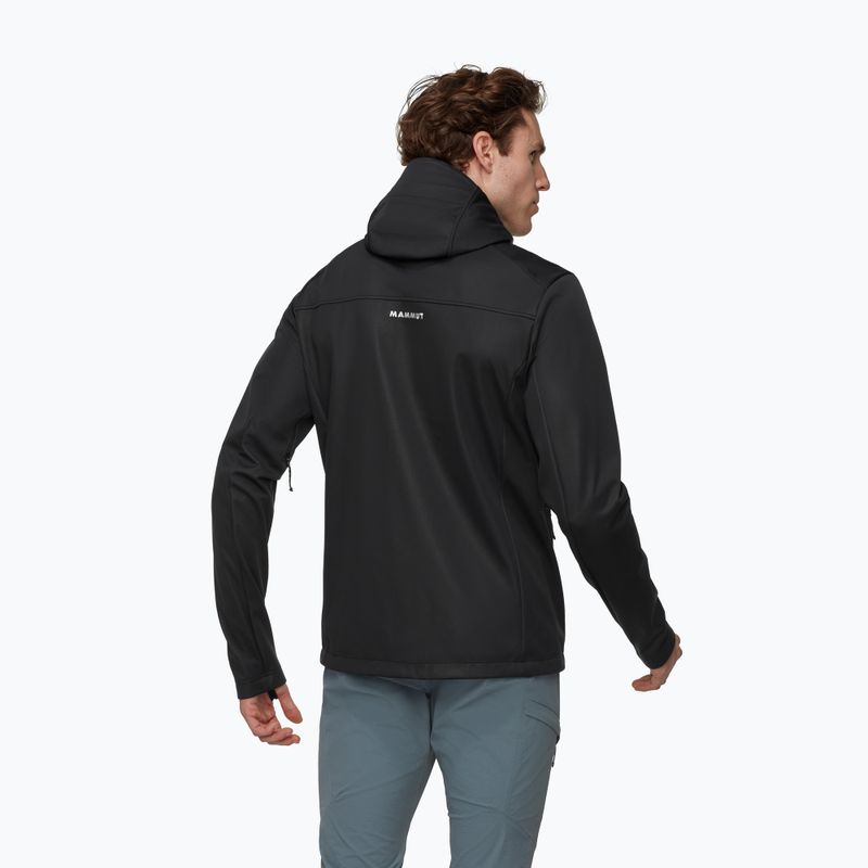 Giacca softshell da uomo Mammut Ultimate VIII Softshell Hooded black 2