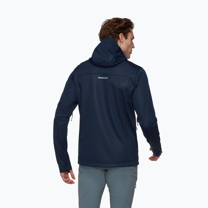 Giacca softshell da uomo Mammut Ultimate VIII Softshell Hooded navy 2