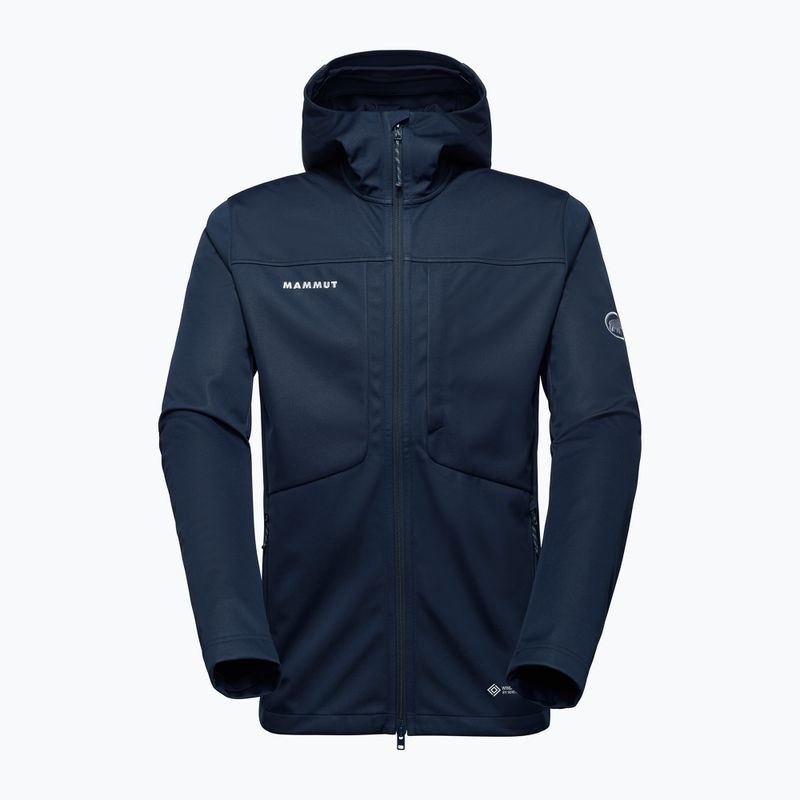 Giacca softshell da uomo Mammut Ultimate VIII Softshell Hooded navy 4