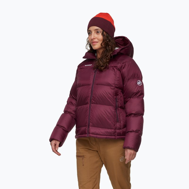 Piumino da donna Mammut Glacier Glow Insulation Hooded wine 3