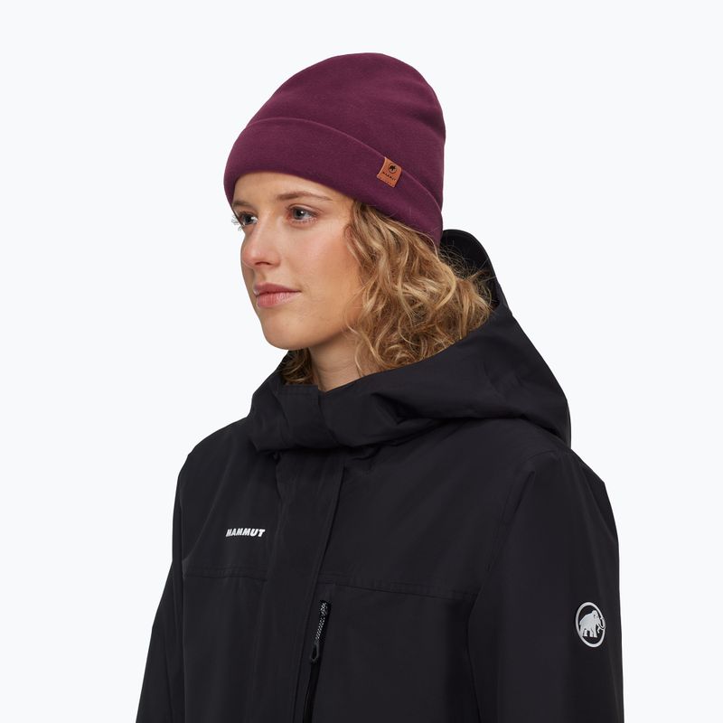 Berretto invernale Mammut Fleece wine 3