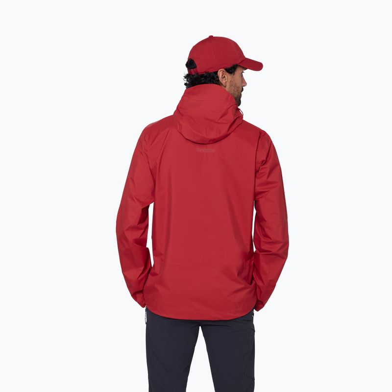 Giacca antivento da uomo Mammut Ducan HS Hooded dark mammut red 3