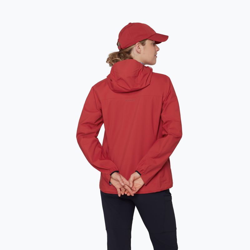 Giacca antivento da donna Mammut Ducan HS Hooded dark mammut red 3