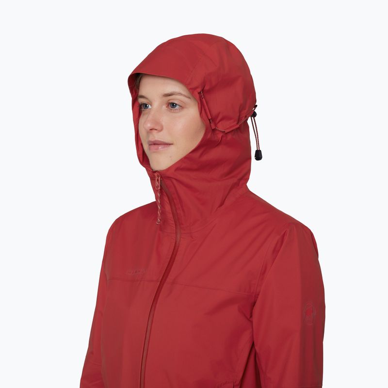Giacca antivento da donna Mammut Ducan HS Hooded dark mammut red 5