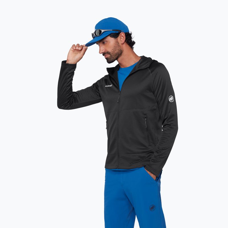 Felpa da trekking da uomo Mammut Crag ML Hooded black 4