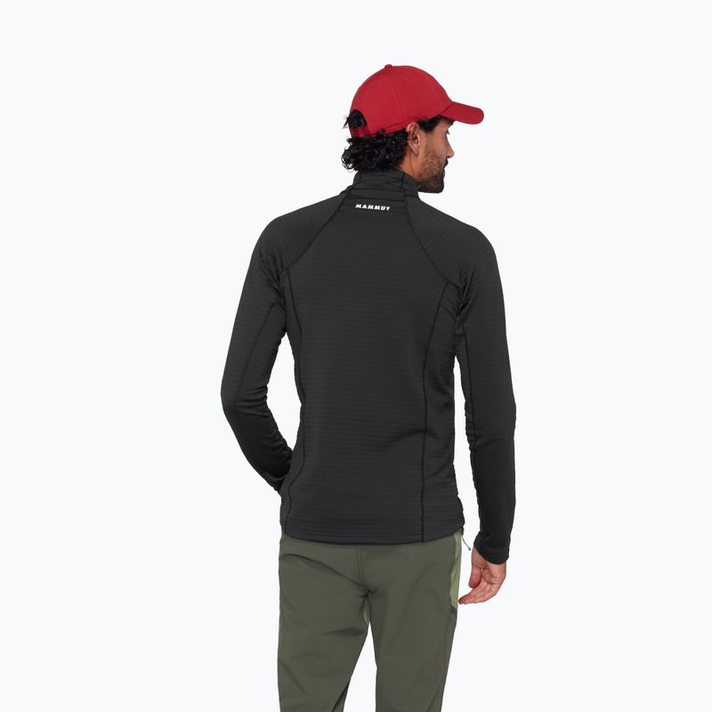Felpa da uomo Mammut Taiss ML Half Zip Pull black 3
