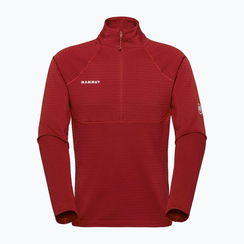 Felpa da uomo Mammut Taiss ML Half Zip Pull dark mammut red 5