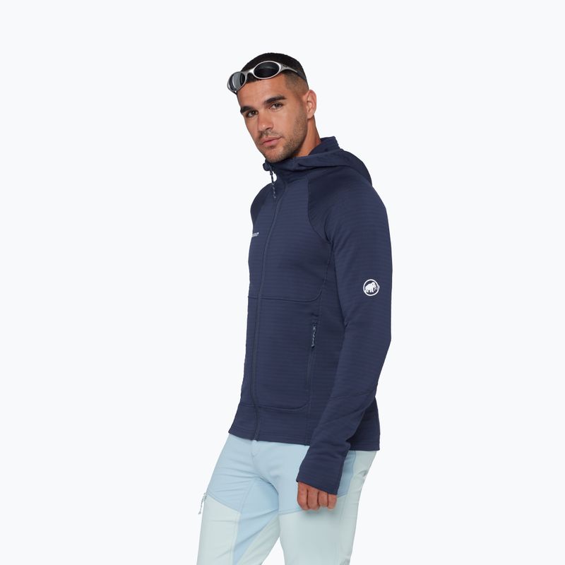 Felpa da uomo Mammut Taiss ML Hooded marine 4