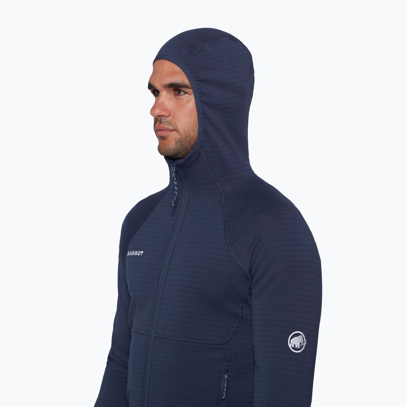Felpa da uomo Mammut Taiss ML Hooded marine 5