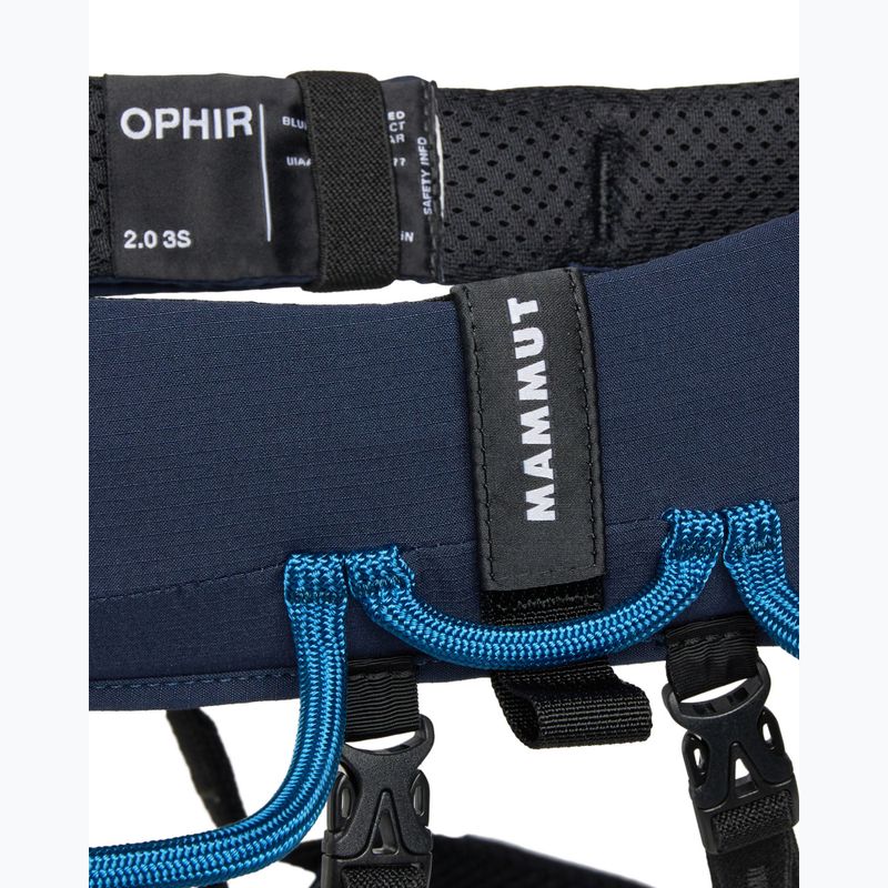 Imbragatura da arrampicata Mammut Ophir 3 Slide 2.0 Harness marine/sapphire 4