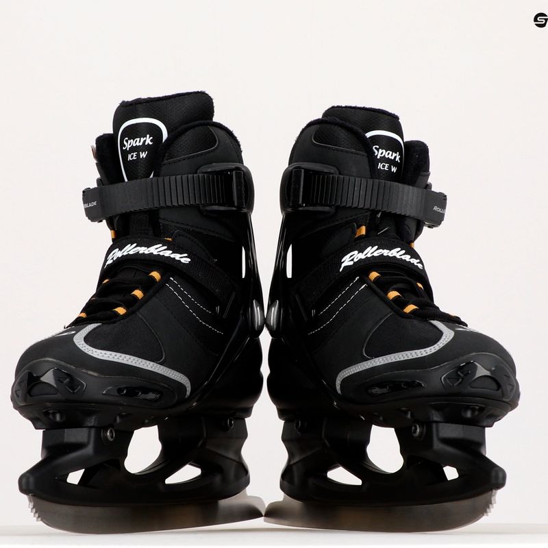 Rollerblade Spark Ice pattini da donna nero oro 9