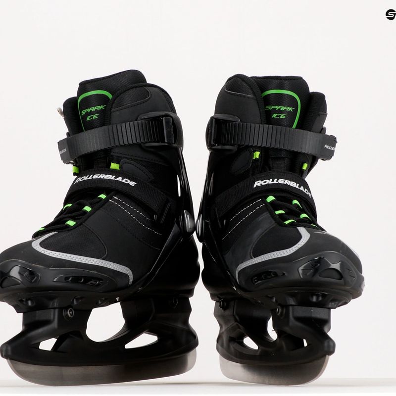Pattini Rollerblade Spark Ice nero verde da uomo 9