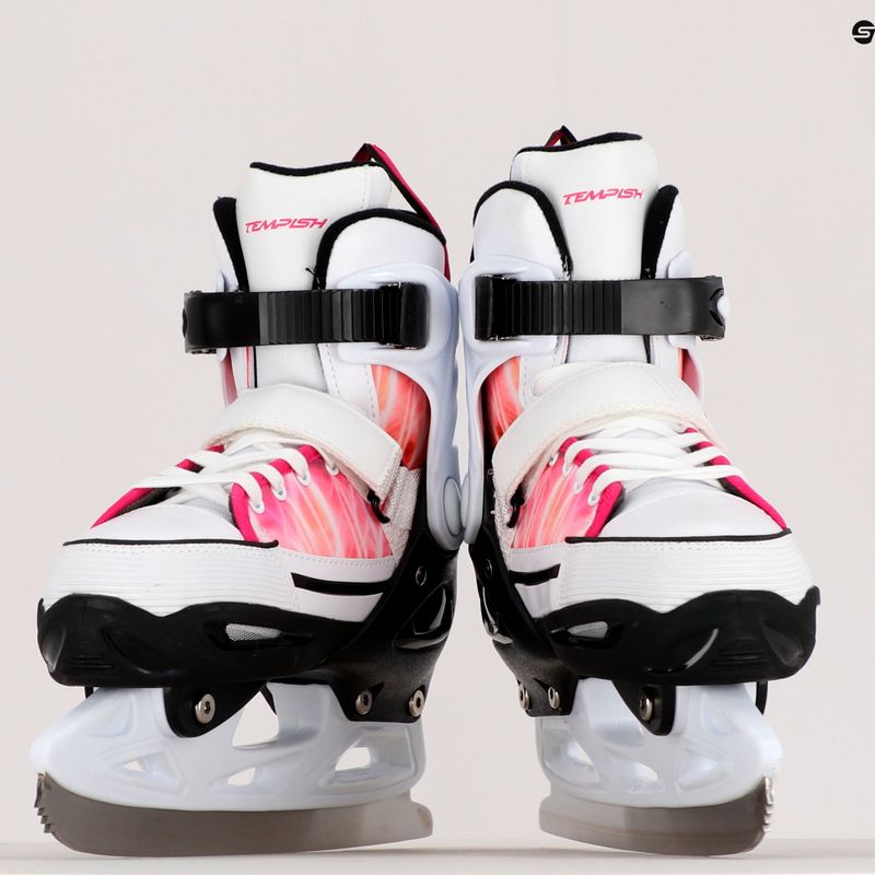 Pattini Tempish Rebel Ice One-Pro per bambini, bianco/rosa 9