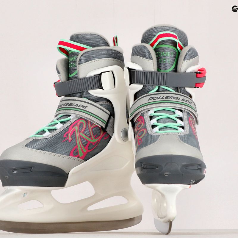 Rollerblade Comet G bianco/verde chiaro per bambini 9
