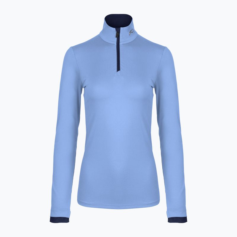 Giacca da sci donna KJUS Feel Midlayer mezza zip blu opale