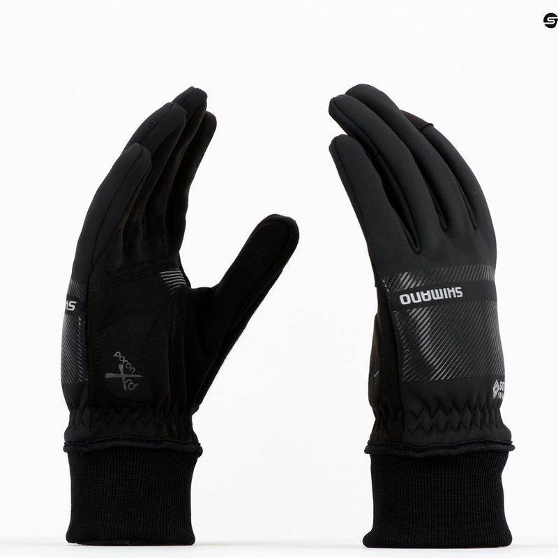 Guanti da ciclismo da uomo Shimano Infinium Primaloft nero 8