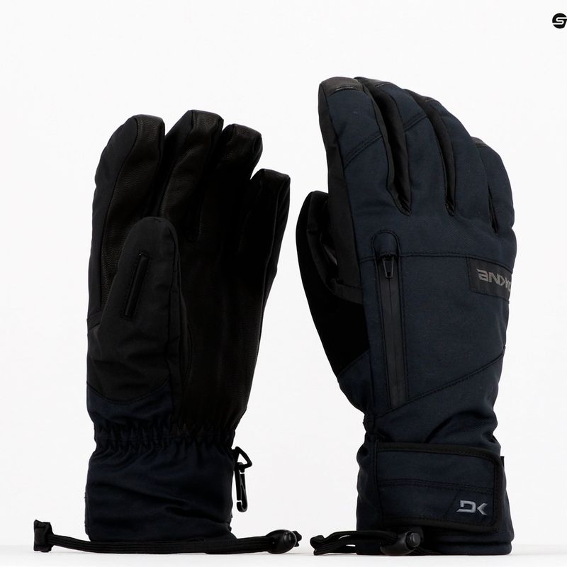 Guanto da snowboard corto da uomo Dakine Leather Titan Gore-Tex nero 13