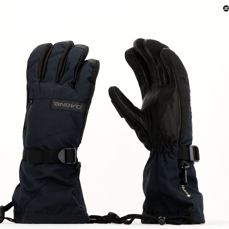Guanto da snowboard Dakine Leather Titan Gore-Tex da uomo nero 12