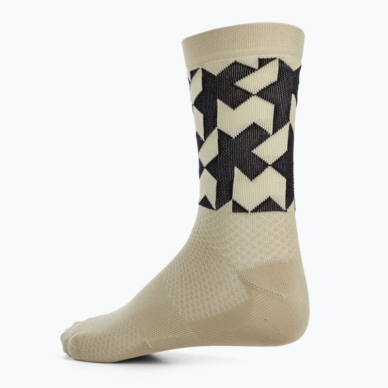 ASSOS Calzini da ciclismo Monogram moon sand 2