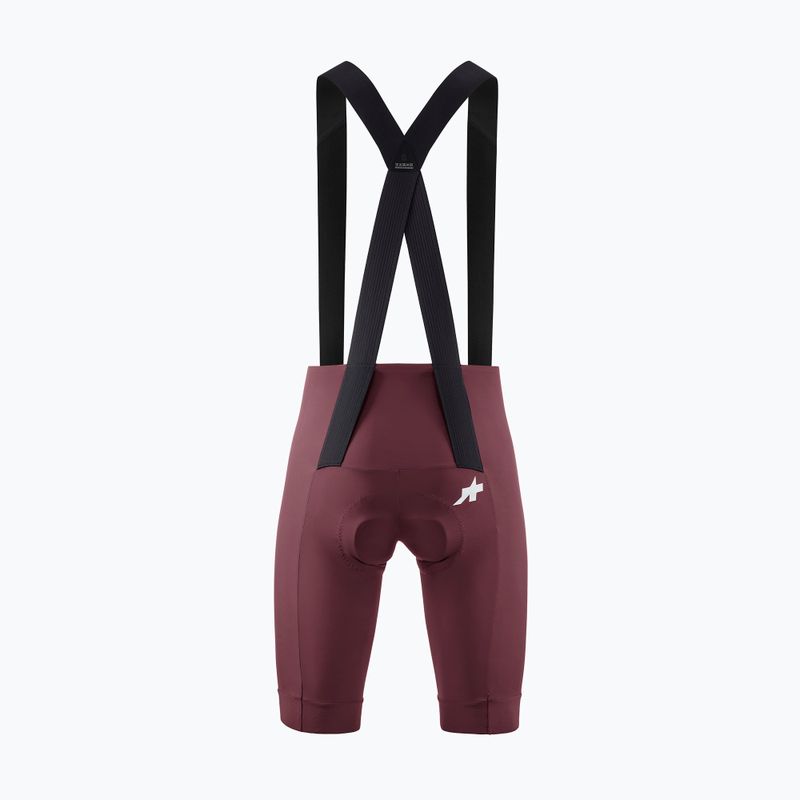 Pantaloncini da ciclismo da uomo ASSOS Mille GT S11 Bib Shorts burgundy red 2