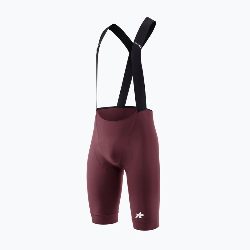 Pantaloncini da ciclismo da uomo ASSOS Mille GT S11 Bib Shorts burgundy red 4