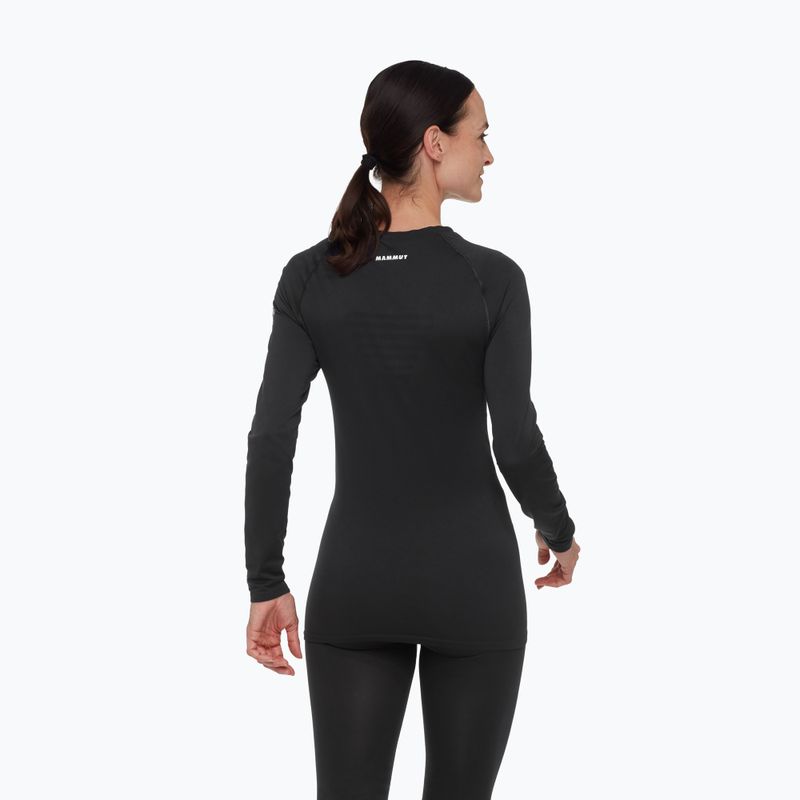 Maglia termica da donna Mammut All-Mountain Seamless BL Mid nero/bianco 2