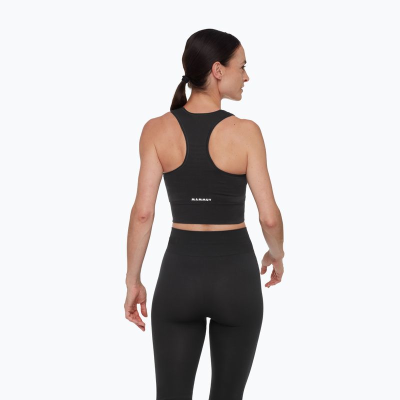 Reggiseno termico Mammut All-Mountain Seamless BL Sport black/white 2