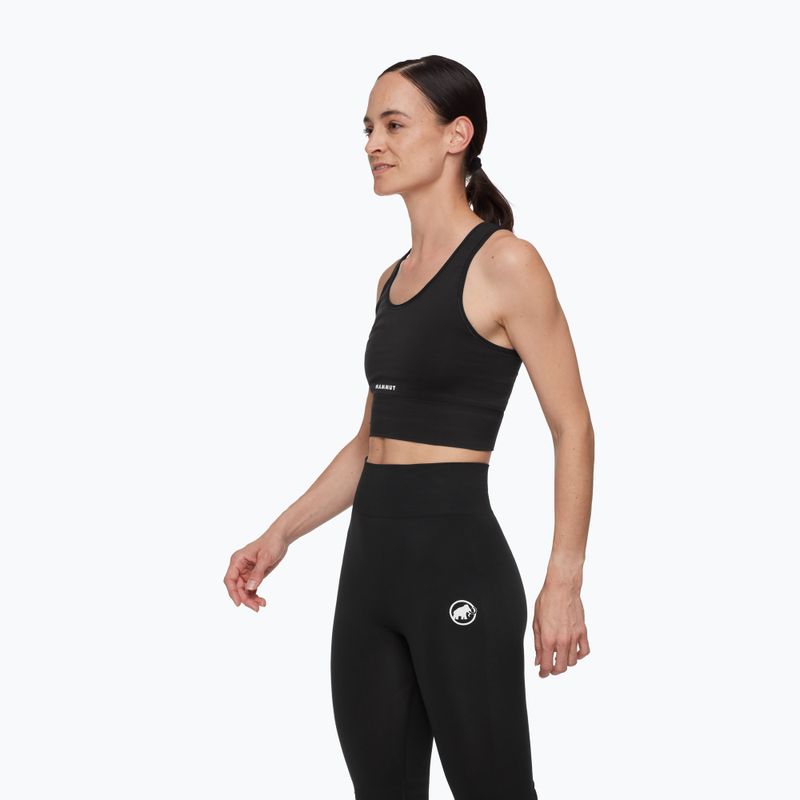 Reggiseno termico Mammut All-Mountain Seamless BL Sport black/white 3