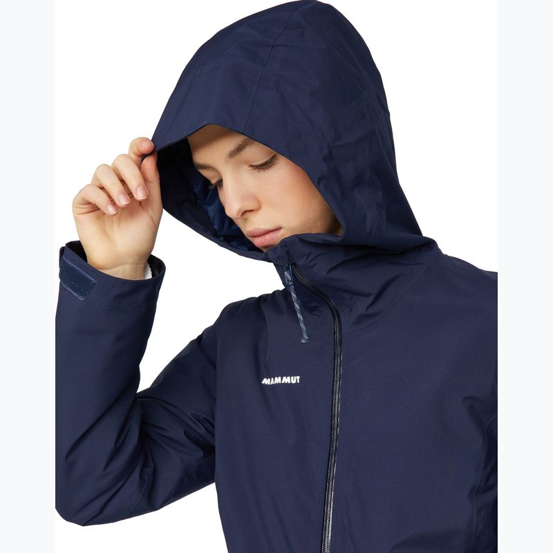 Giacca impermeabile da donna Mammut Linard HS Thermo Hooded Jacket Women marine 5