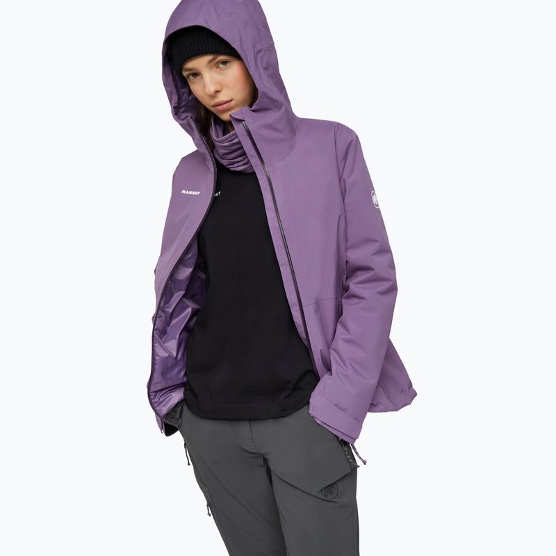 Giacca impermeabile da donna Mammut Linard HS Thermo Hooded Jacket Women paloja 4