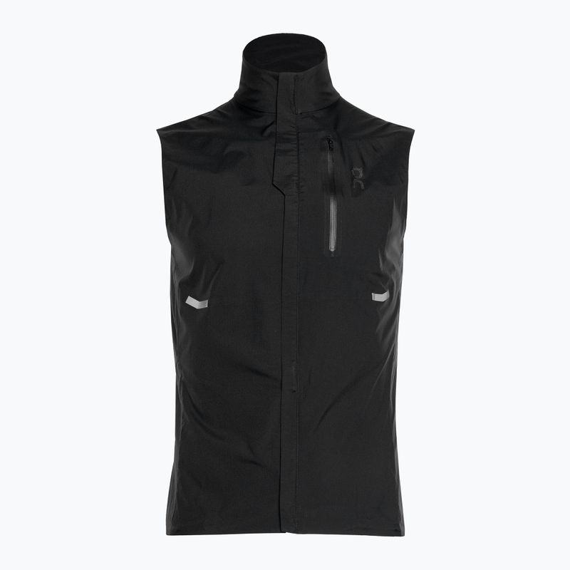 Gilet da corsa da uomo On Running Weather nero