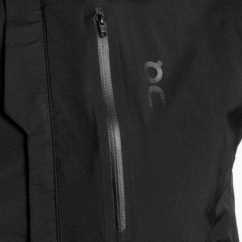 Gilet da corsa da uomo On Running Weather nero 3