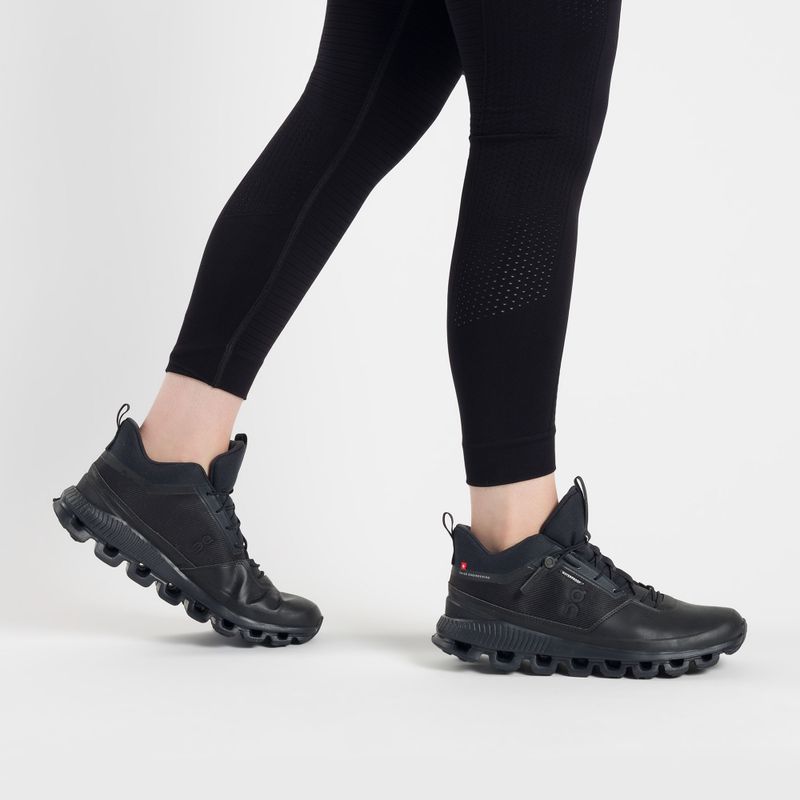 Scarpe da corsa da donna On Cloud Hi Waterproof nero 2