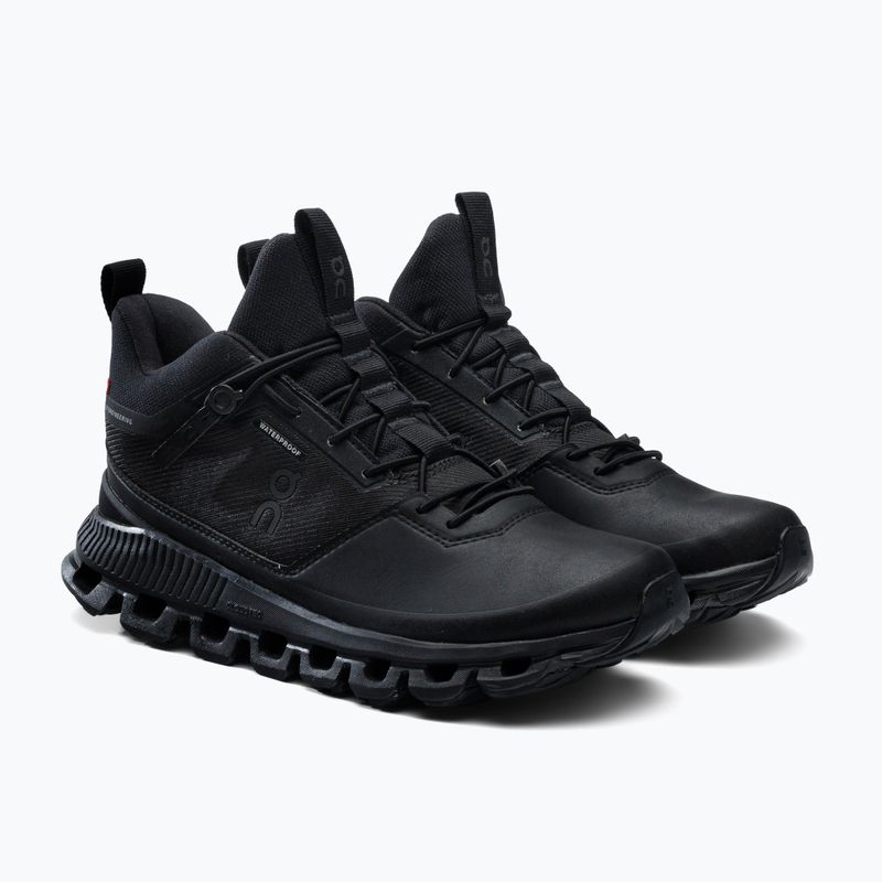 Scarpe da corsa da donna On Cloud Hi Waterproof nero 5