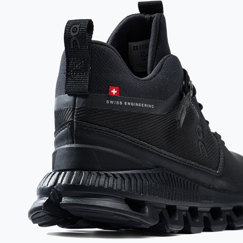 Scarpe da corsa da donna On Cloud Hi Waterproof nero 10