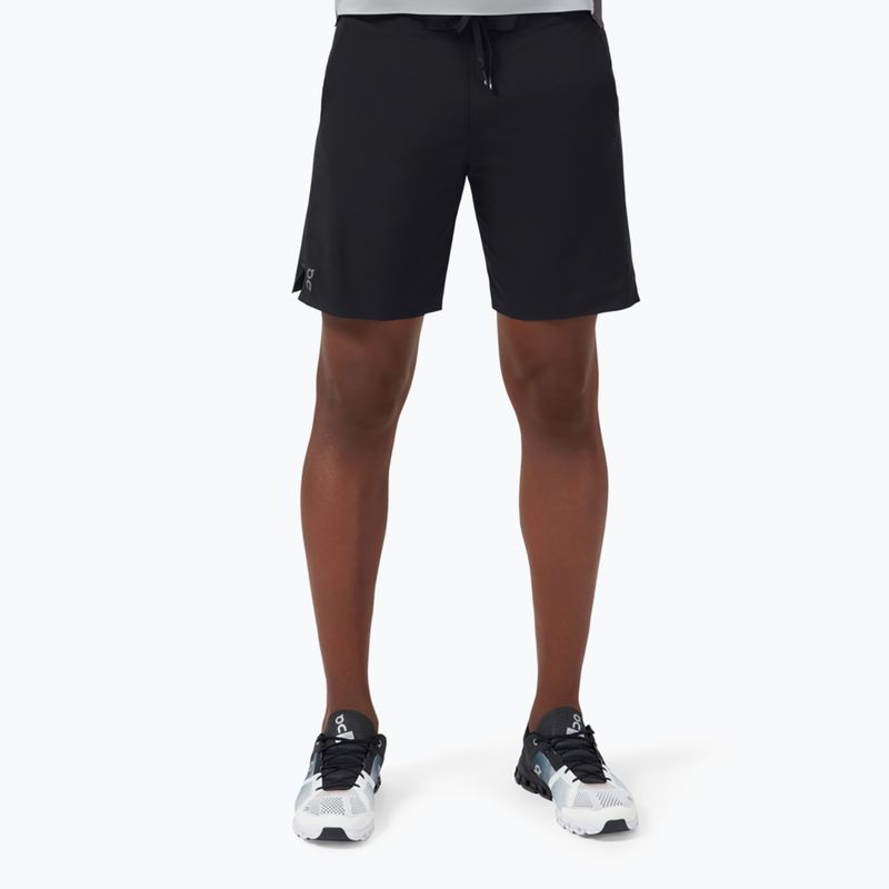 Pantaloncini da corsa da uomo On Running Hybrid nero