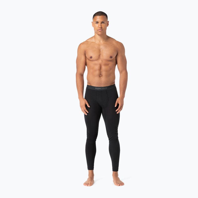 Pantaloni termici da uomo super.natural Tundra 175 jet black 2