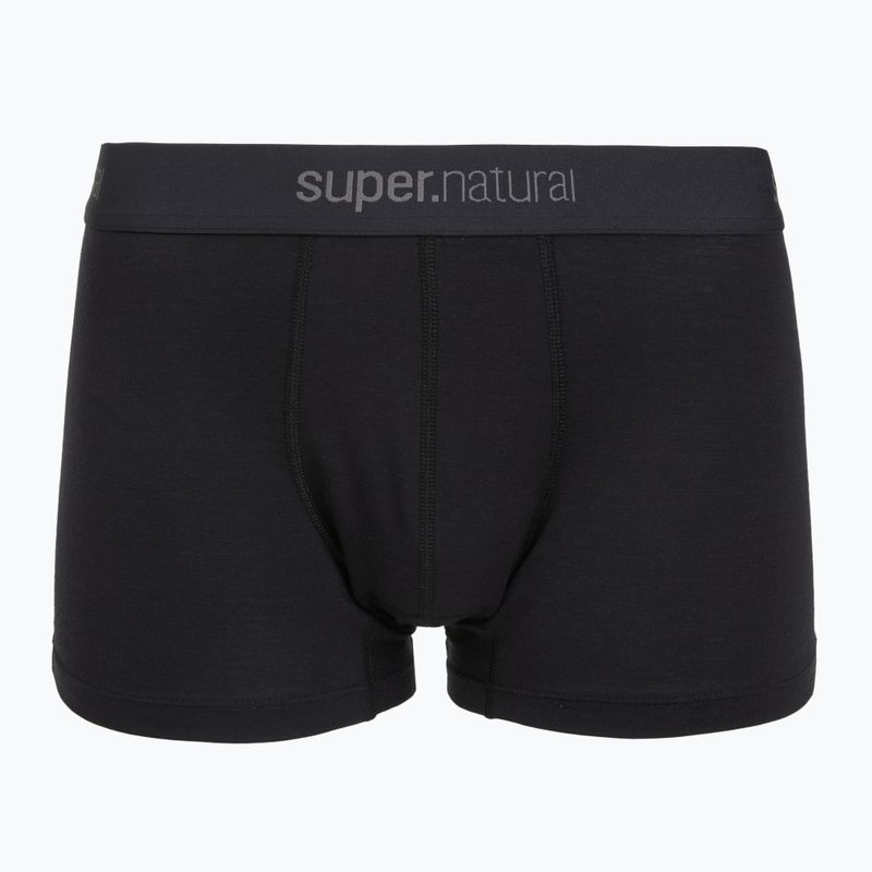 Boxer termici da uomo super.natural Tundra 175 2 paia jet black/jet black 2