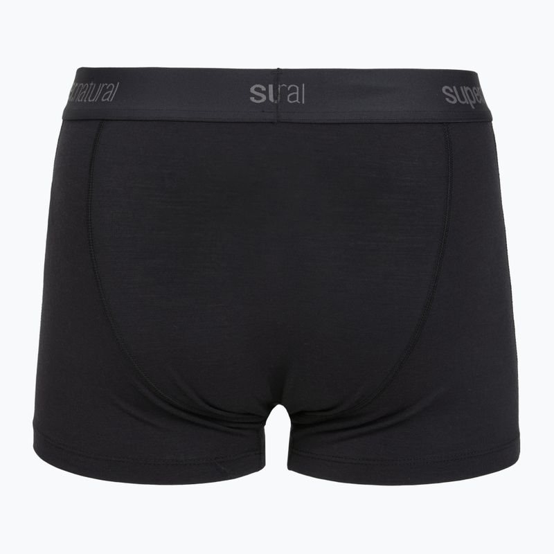Boxer termici da uomo super.natural Tundra 175 2 paia jet black/jet black 3