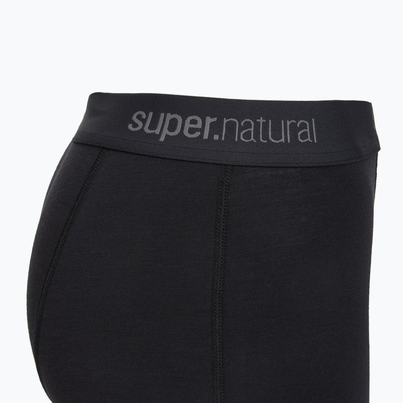 Boxer termici da uomo super.natural Tundra 175 2 paia jet black/jet black 4