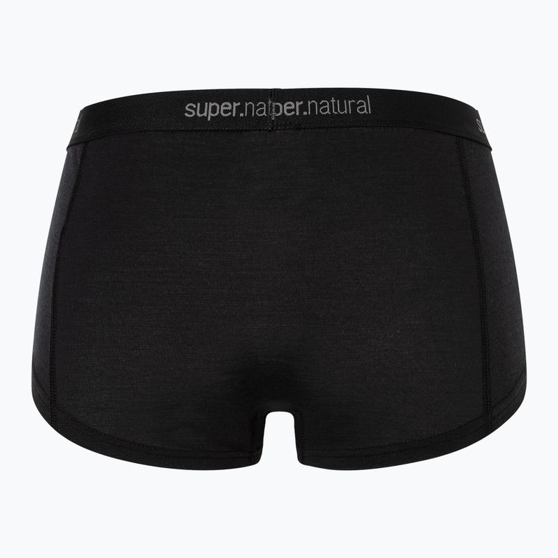 Boxer termici donna super.natural Tundra 175 Boyfriend Hipster jet black 2