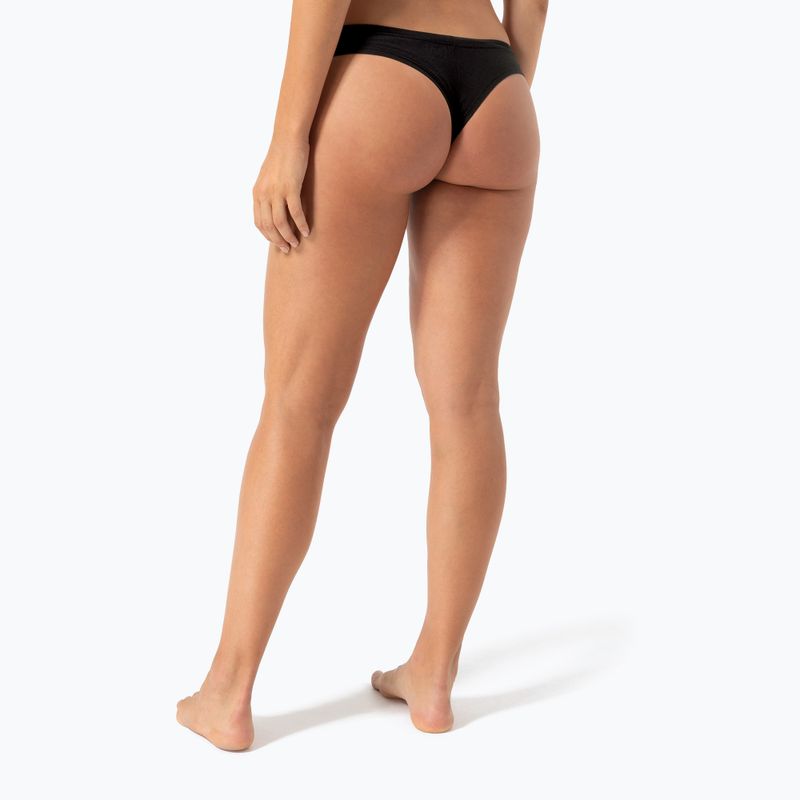 Mutande termiche da donna super.natural Tundra 175 Thong jet black 5