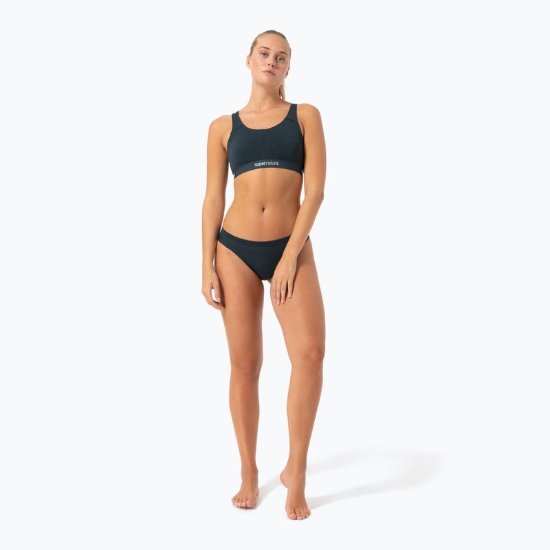Mutande termiche da donna super.natural Tundra 175 Thong Blueberry 4