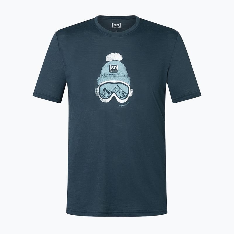 T-shirt da uomo super.natural Gogeanie blueberry/various 2