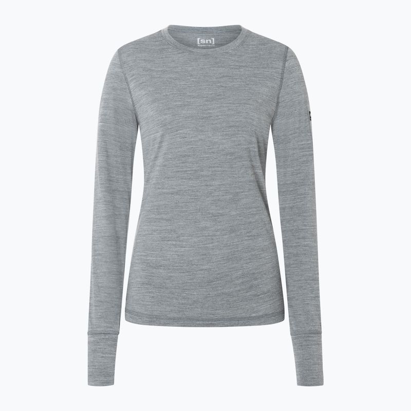 Maglia termica a maniche lunghe da donna super.natural Tundra 175 cashmere grey melange 4