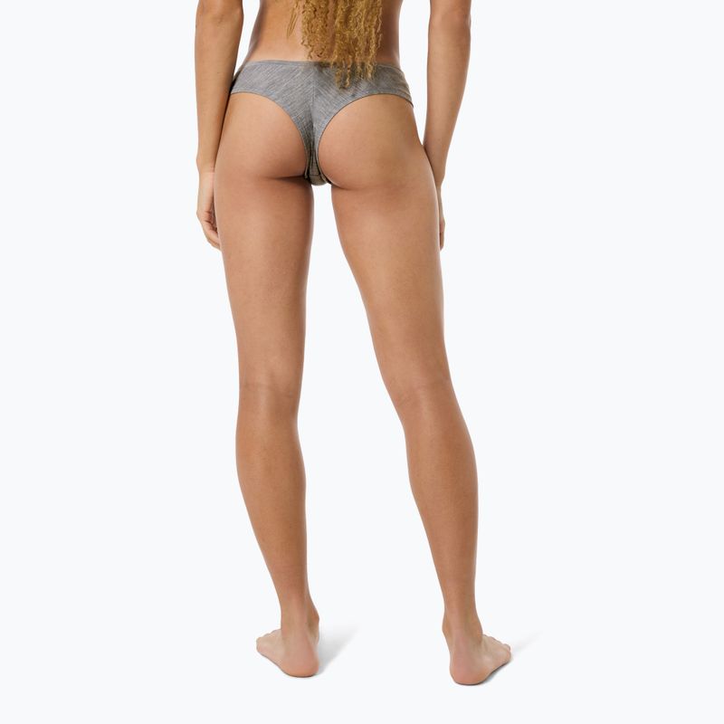 Mutande termiche da donna super.natural Tundra 175 Thong grigio melange cashmere 5