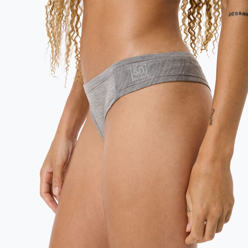 Mutande termiche da donna super.natural Tundra 175 Thong grigio melange cashmere 6