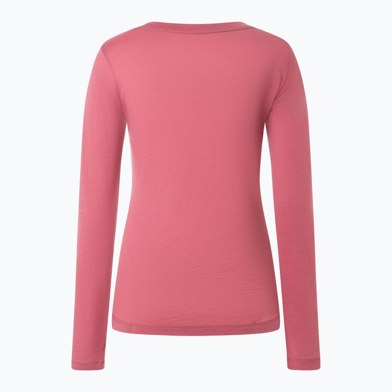 Maglia a maniche lunghe donna super.natural Little Heartwood mauve wood/white stone 5