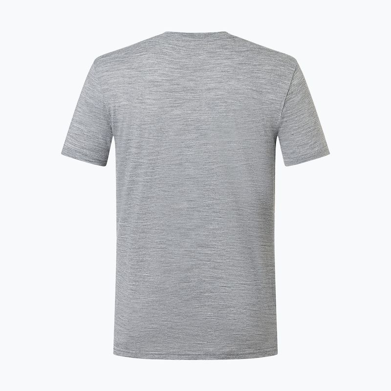 T-shirt da uomo super.natural Carski cashmere grey melange/various 6
