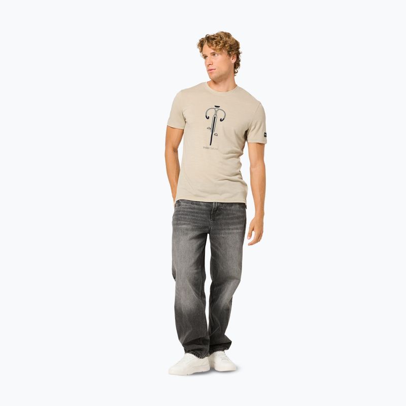 T-shirt da uomo super.natural Vintage Bike white pepper/eucalyptus/blueberry 2